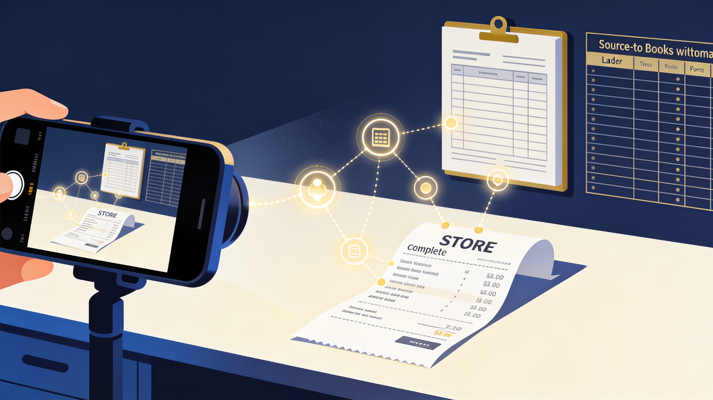 Course 7: AI-Assisted Bookkeeping visual learning scene